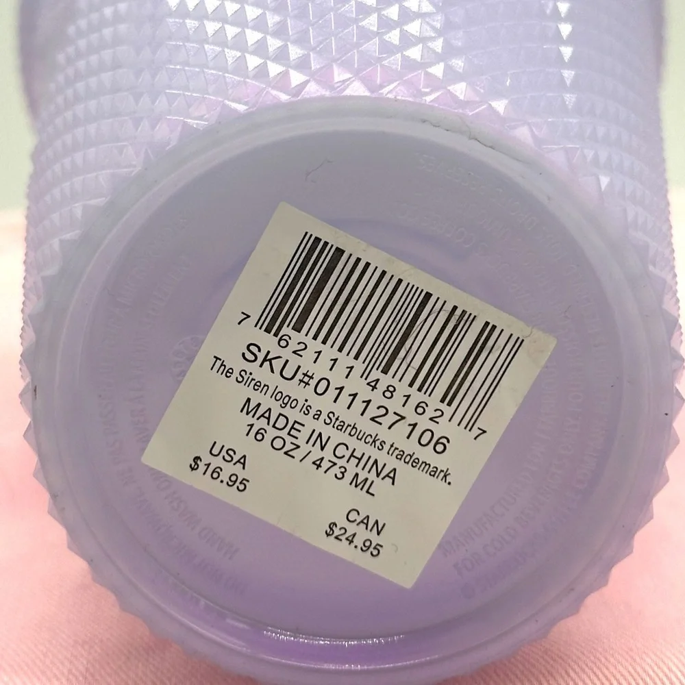 Starbucks Studded Icy Lilac Tumbler‎ 16oz, New